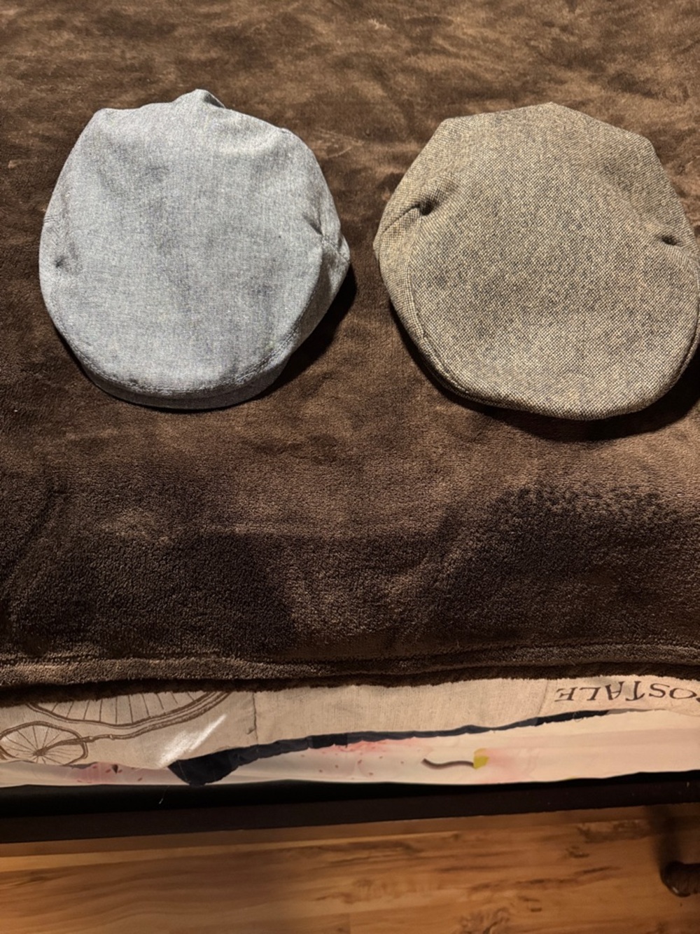 Bundle- Two-Pack Newsboy caps in Light Gray and Brown Tweed- STETSON & SCALA